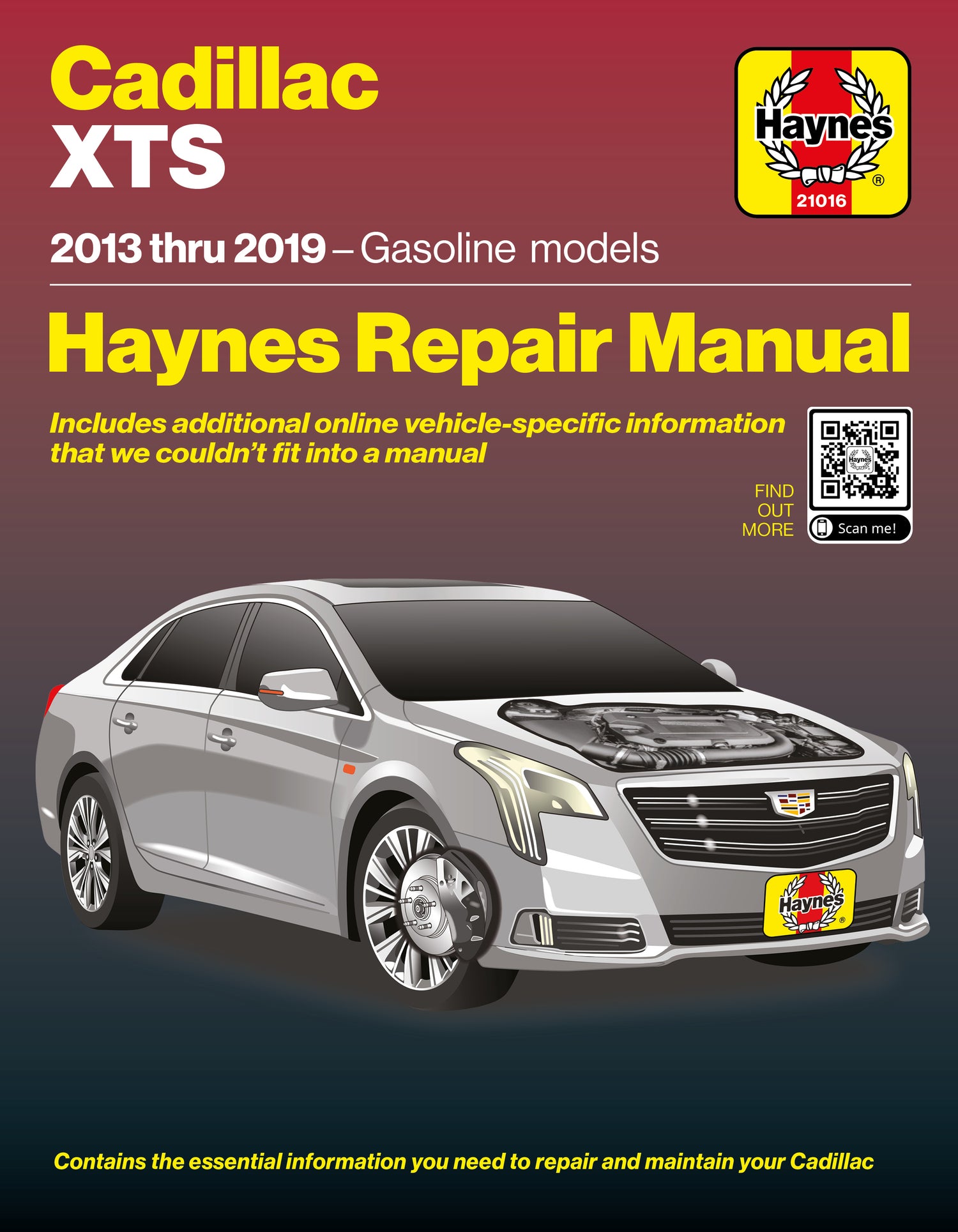 Cadillac XTS 2013-2019 Haynes Repair Manual Front Cover 