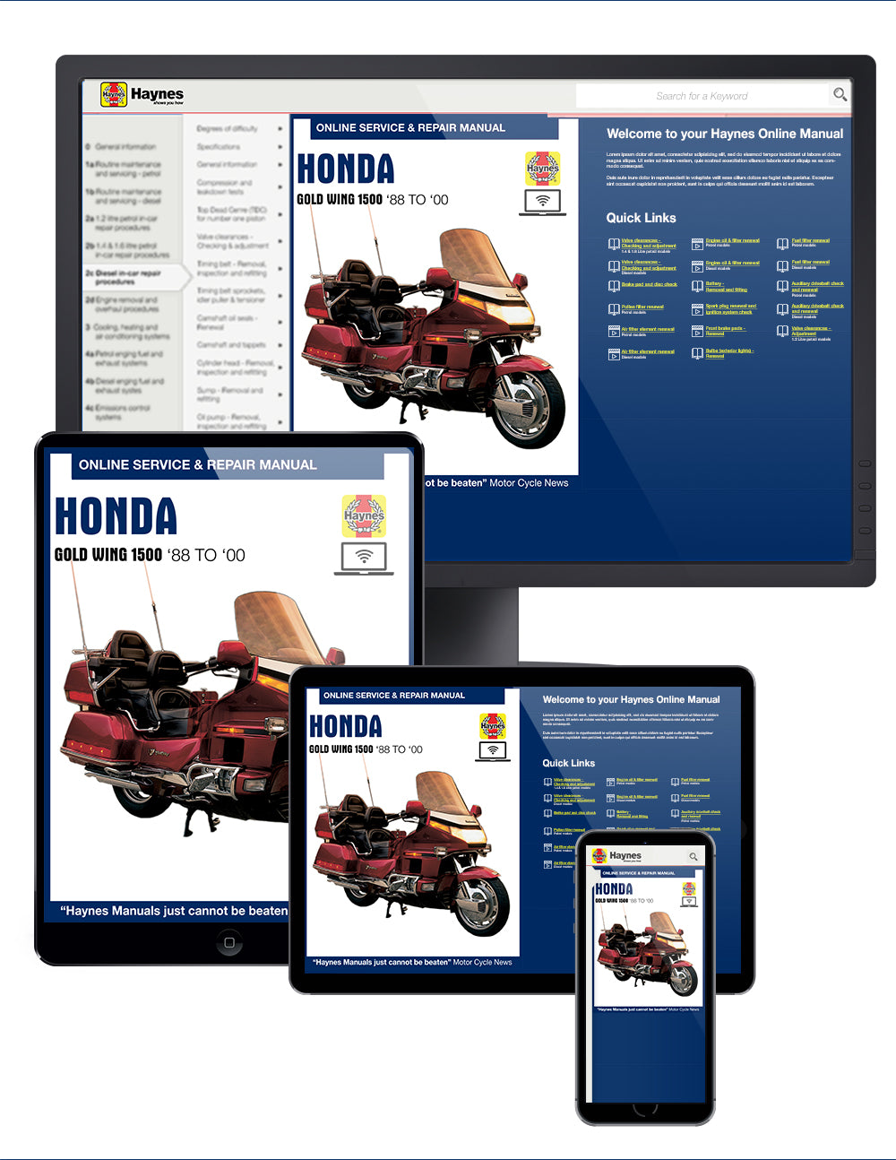 Honda Gold Wing 1500 (88-00) Haynes Repair Manual – Haynes Manuals