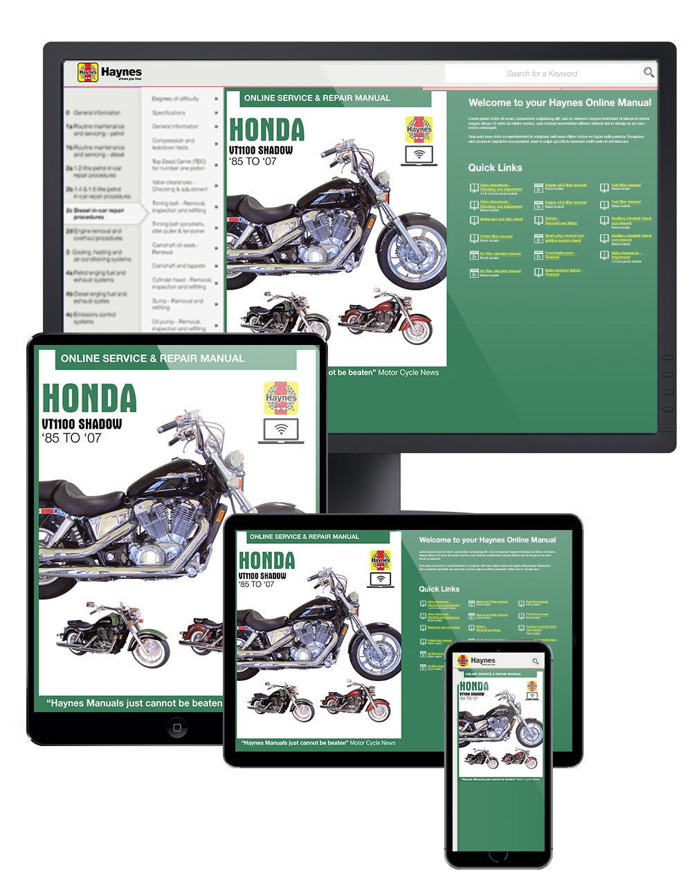 Honda VT1100 Shadow (85-07) Haynes Repair Manual