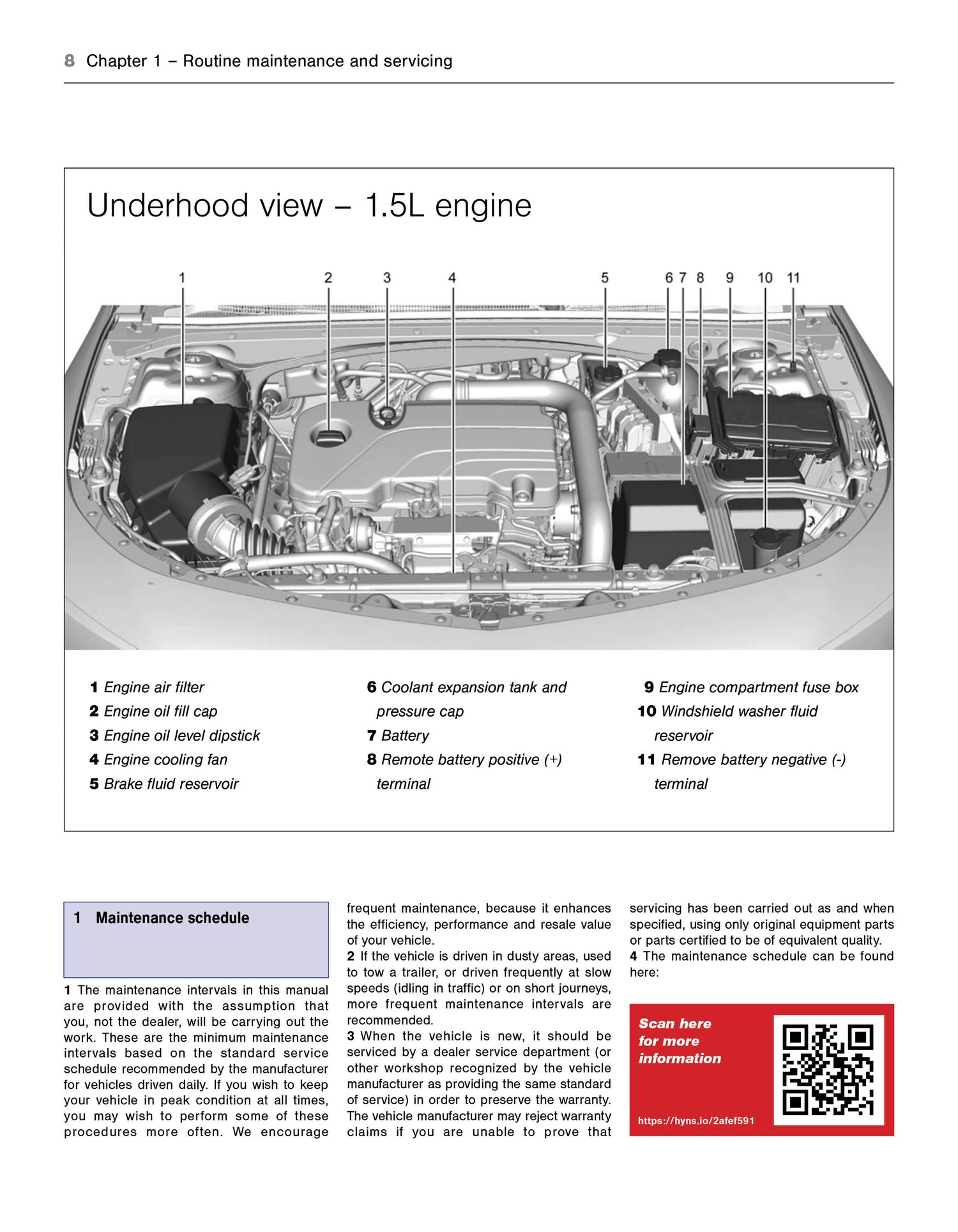 Sample page for the Chevrolet Malibu 2020-2024 Manual