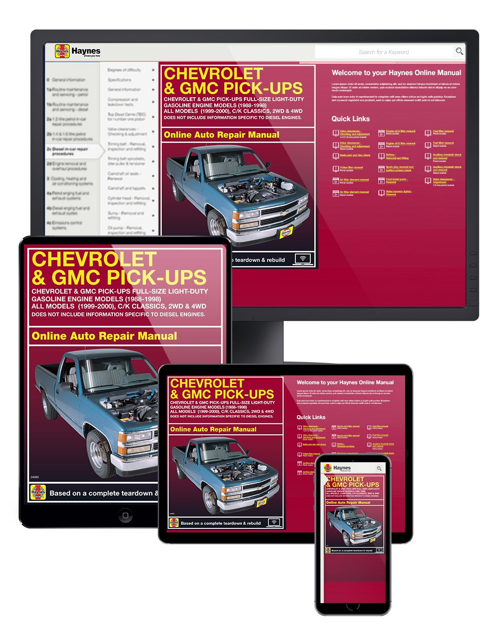 Chevrolet & GMC Full-size Gas Pick-ups (88-98) & C/K Classics (99