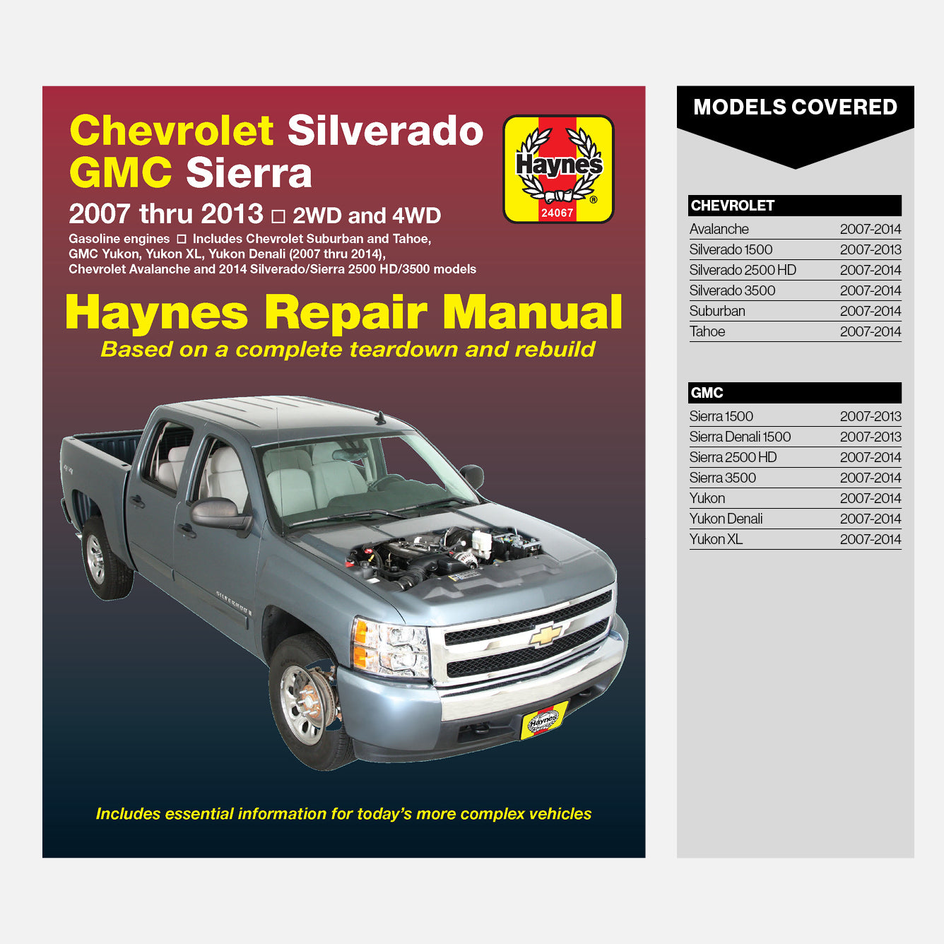 Front cover of the Chevrolet Slverado GMC Sierra Haynes repair manual