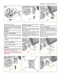 Technical diagram of a braking system with various components and steps in the Chevrolet Silverado 2500/3500 2014-2019 Haynes Repair Manual.