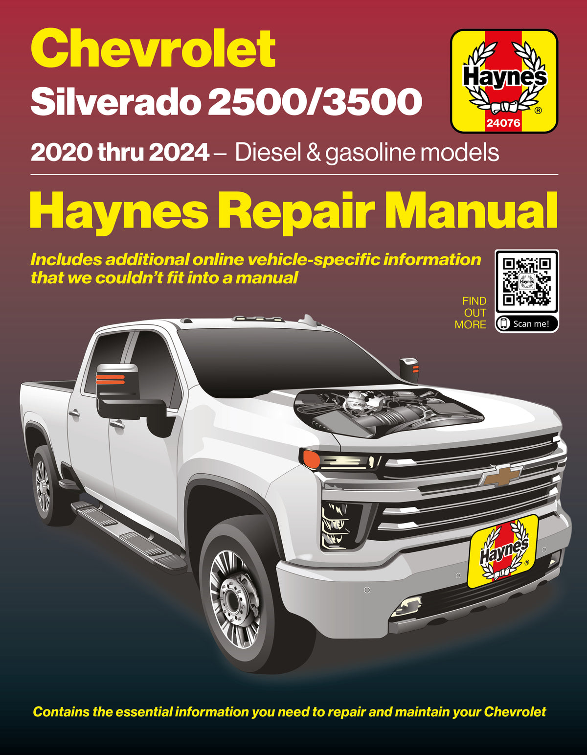 Chevrolet Silverado HD 2500/3500 (2020-2024) Haynes Repair Manual – Haynes Manuals North America