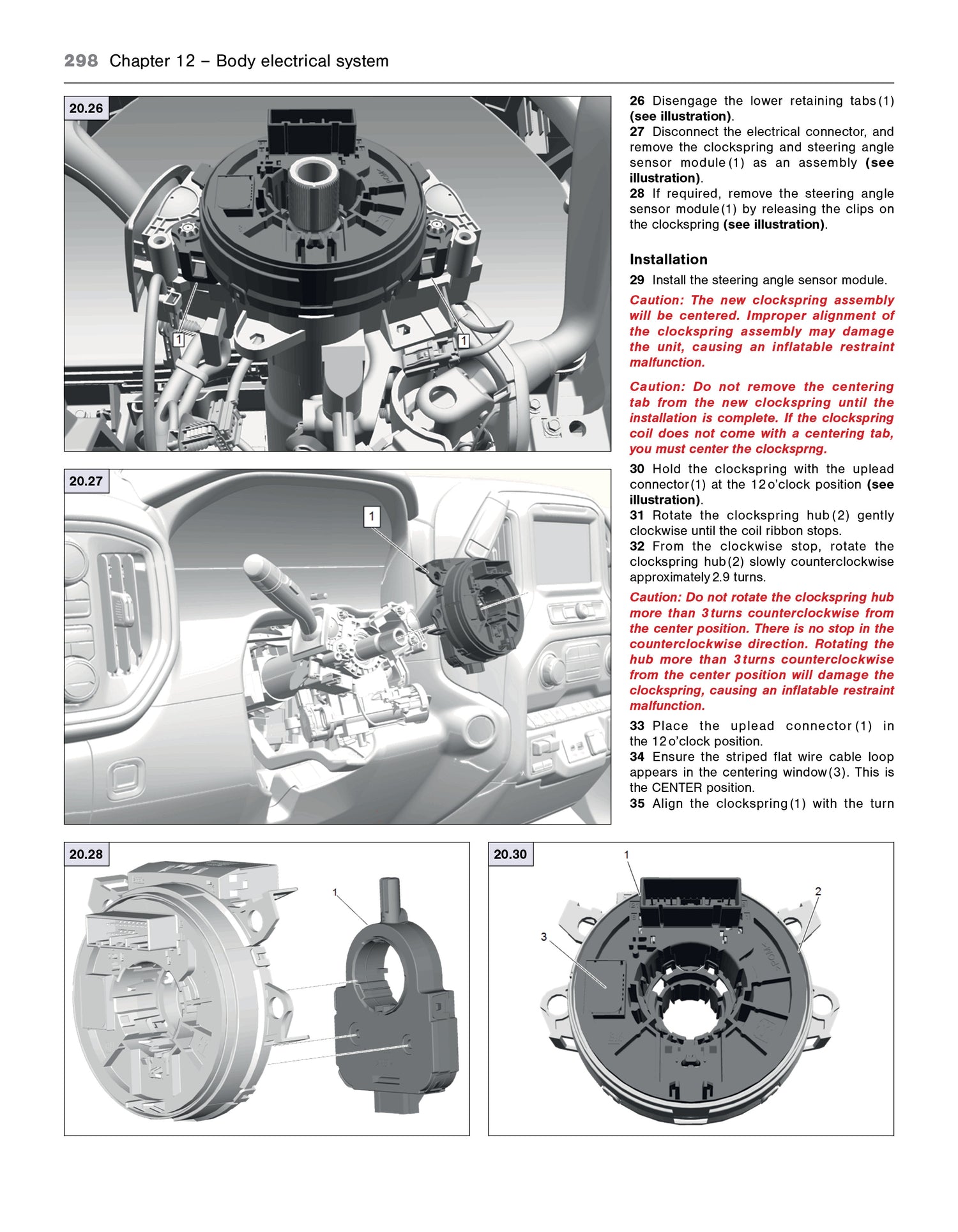 Technical diagram of a car's body electrical system with illustrations and text from the Chevrolet Silverado 2500/3500 2020 thru 2024 Haynes Repair Manual