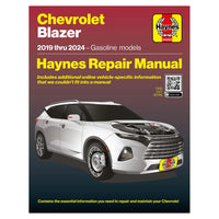 Haynes Repair Manual for Chevrolet Blazer 2019-2024 on a white background