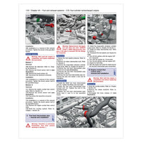 Technical manual page with diagrams and text on a 2.0L four-cylinder turbocharged engine.