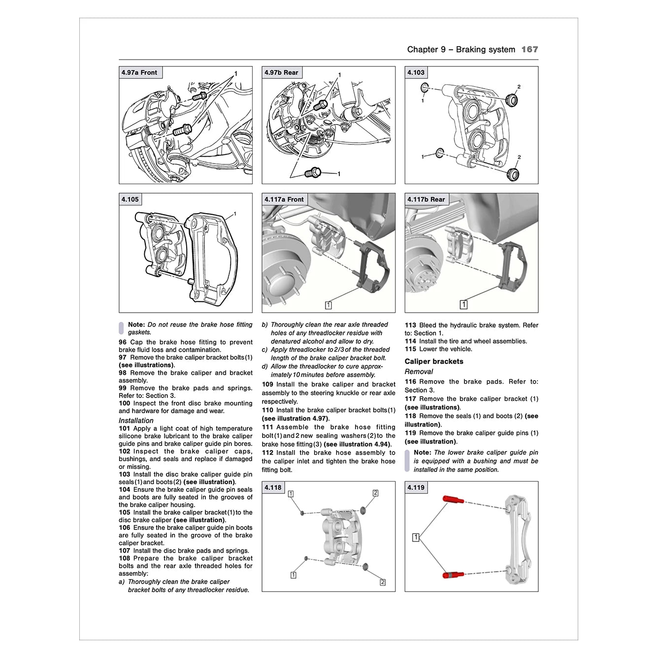 Technical diagram of a braking system with labeled parts on a white background