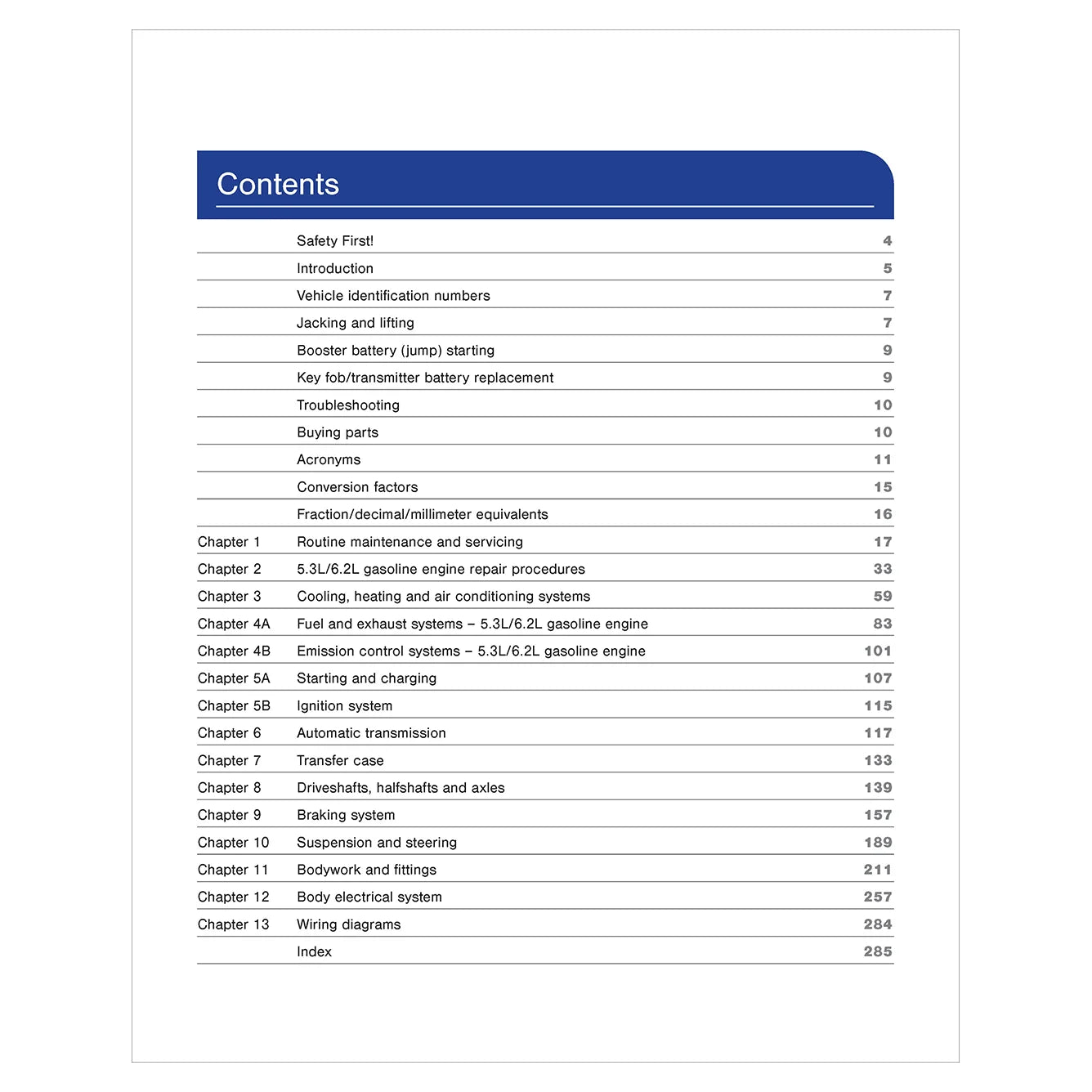 GMC Yukon (2015 - 2020) Haynes Repair Manual