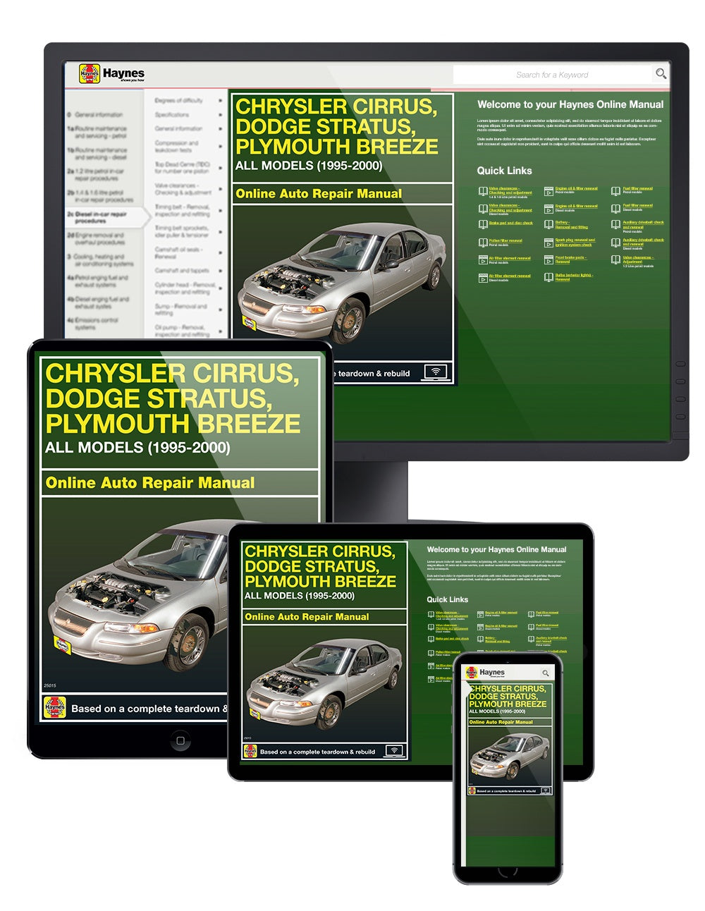 Chrysler Cirrus, Dodge Stratus, Plymouth Breeze (95-00) Haynes Repair Manual