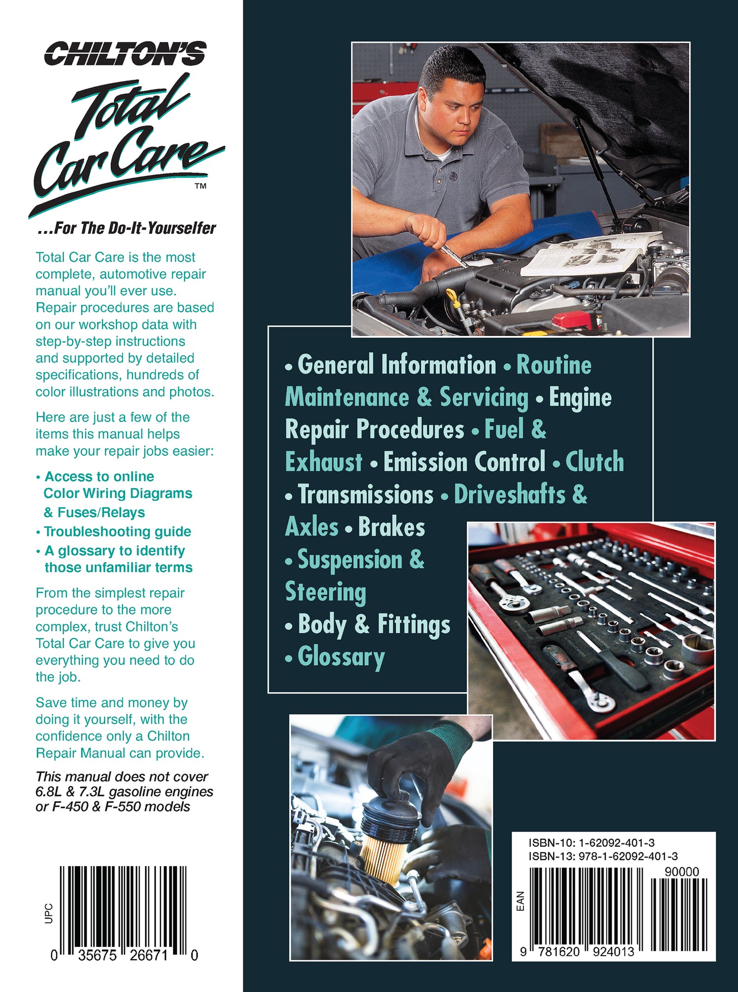 Back cover of a Haynes repair manual