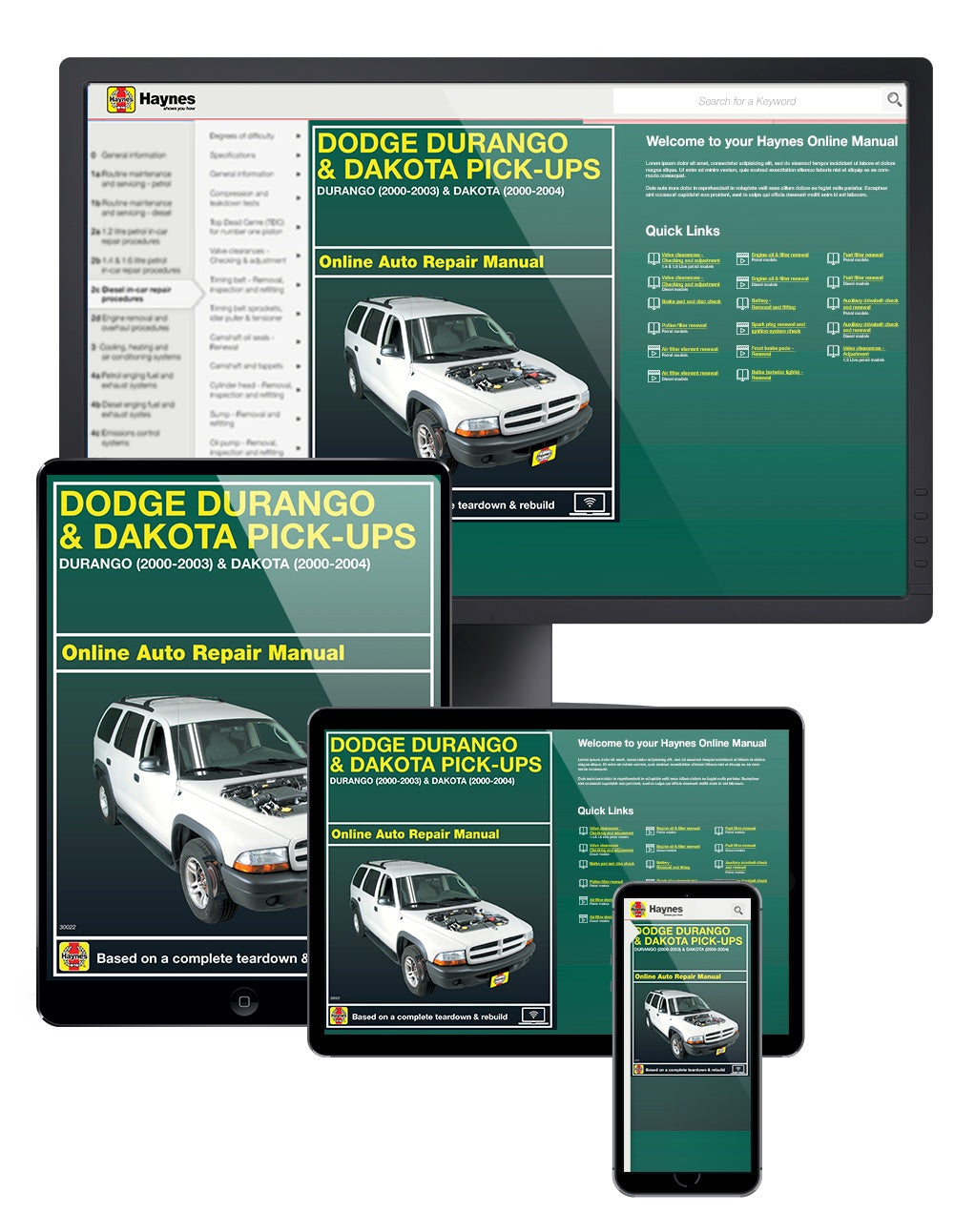 Dodge Durango (00-03) & Dakota (00-04) Pick-ups Haynes Repair Manual
