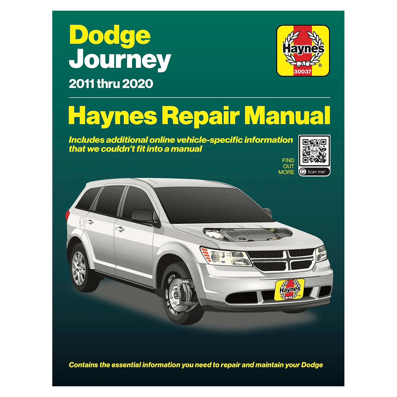 Haynes Repair Manual for Dodge Journey 2011-2020 on a green background