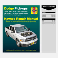 Dodge Pick Ups 2009 thru 2018