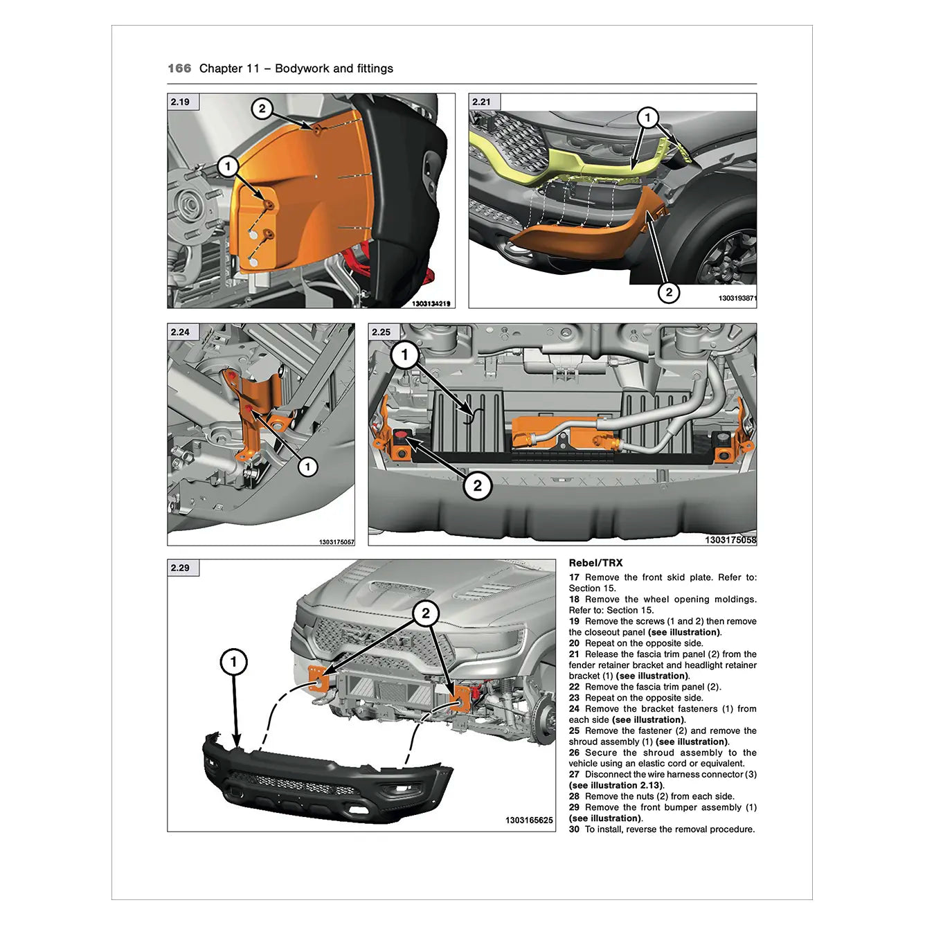 Technical diagram of a car's bodywork and fittings with labeled parts on a white background.