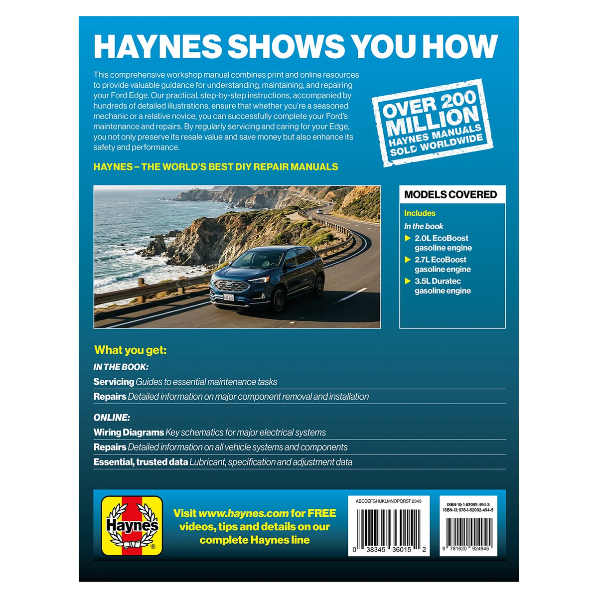 Ford Edge (2015-2024) Haynes Repair Manual