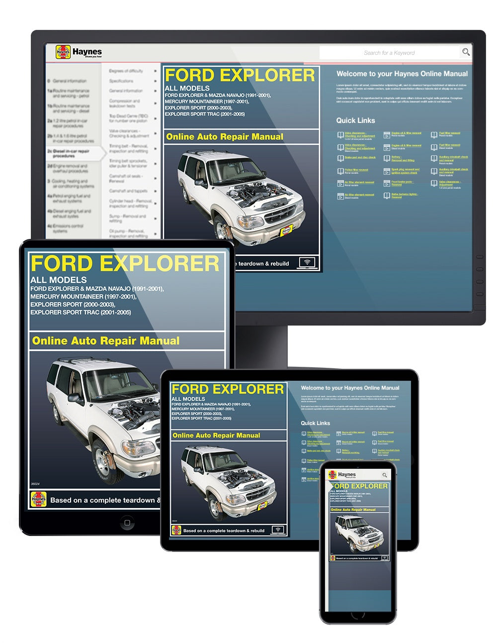 Ford Explorer & Mazda Navajo covering Ford Explorer & Mazda Navajo (91-01), Mercury Mountaineer (97-01), Explorer Sport (00-03), & Explorer Sport Trac (01-05) Haynes Repair Manual