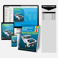 Ford Pick Ups and Bronco Haynes Repair Manual Book and Online Bundle