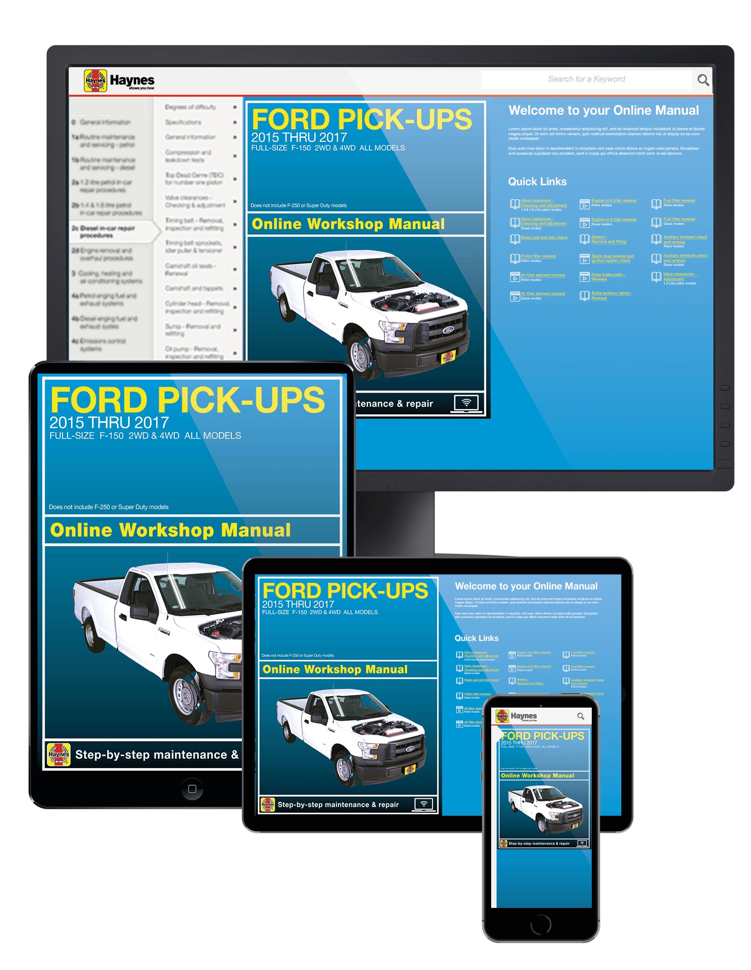 Ford Full-Size F-150 2WD & 4WD Pick-Ups (15-20) Haynes Repair Manual