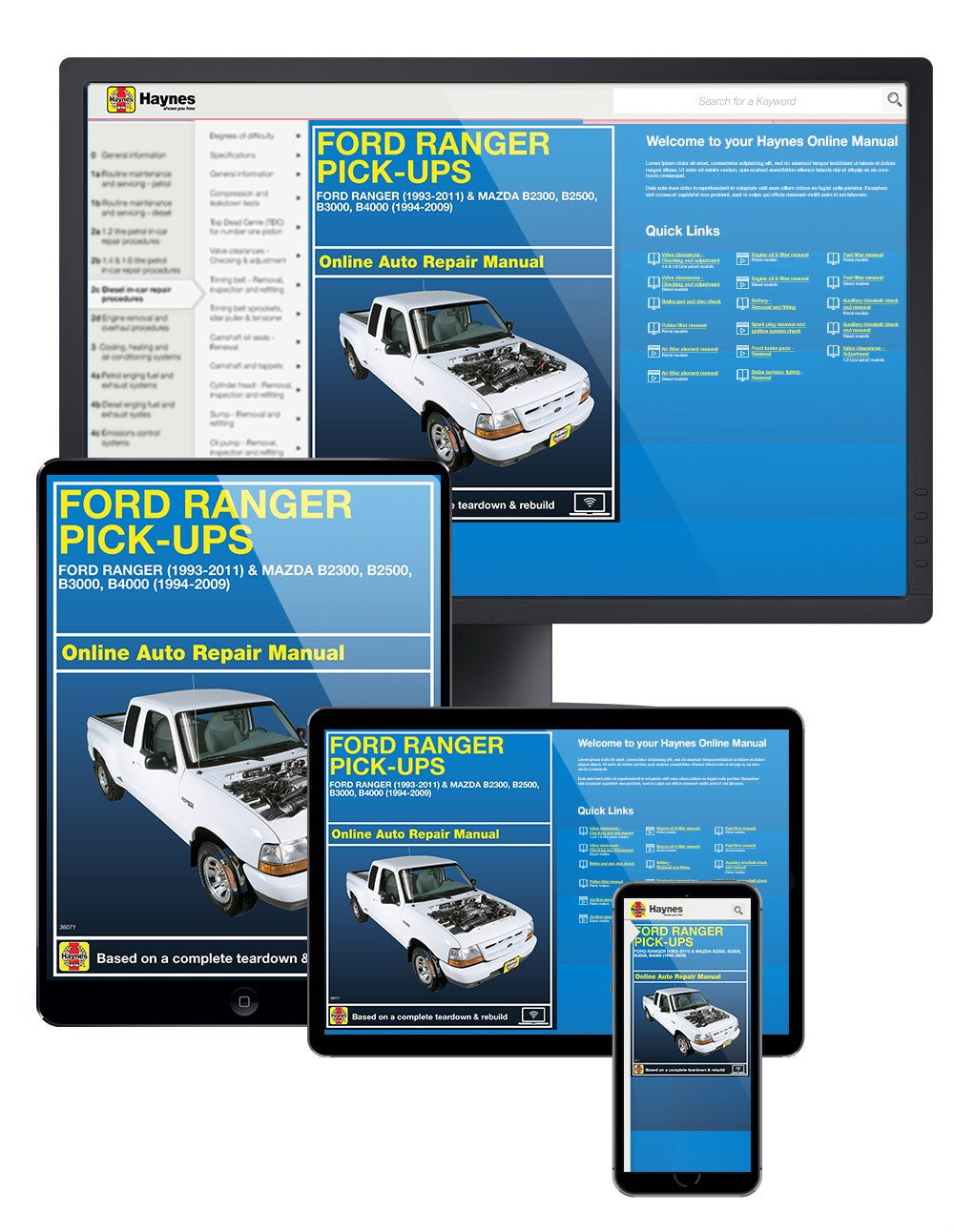 Ford Ranger (93-11) & Mazda B2300/B2500/B3000/B4000 (94-09) Haynes Repair Manual