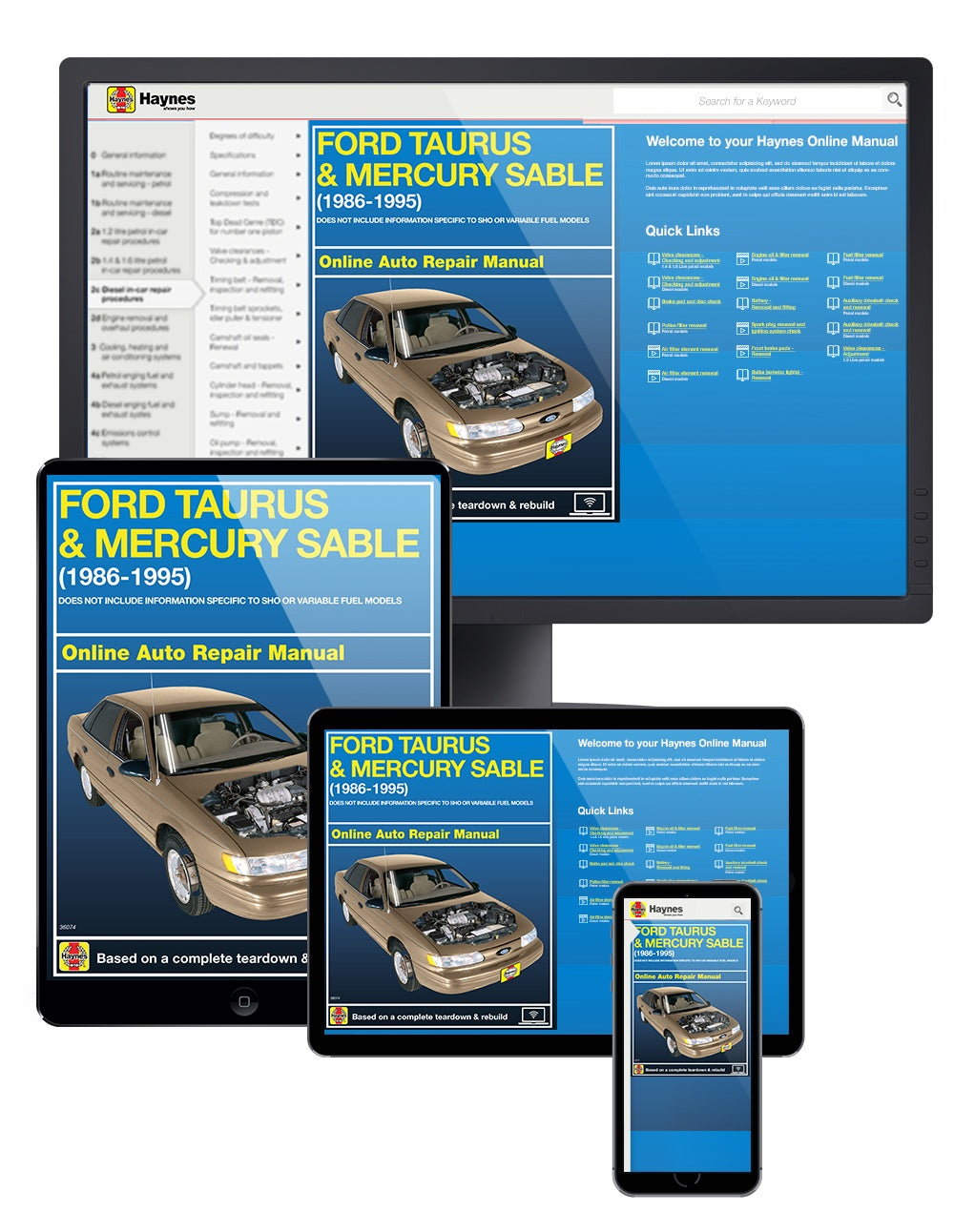 Ford Taurus & Mercury Sable (86-95) Haynes Repair Manual – Haynes