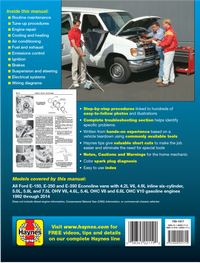 Ford Full-Size E-150-E-350 Petrol Vans (92-14) Haynes Repair Manual