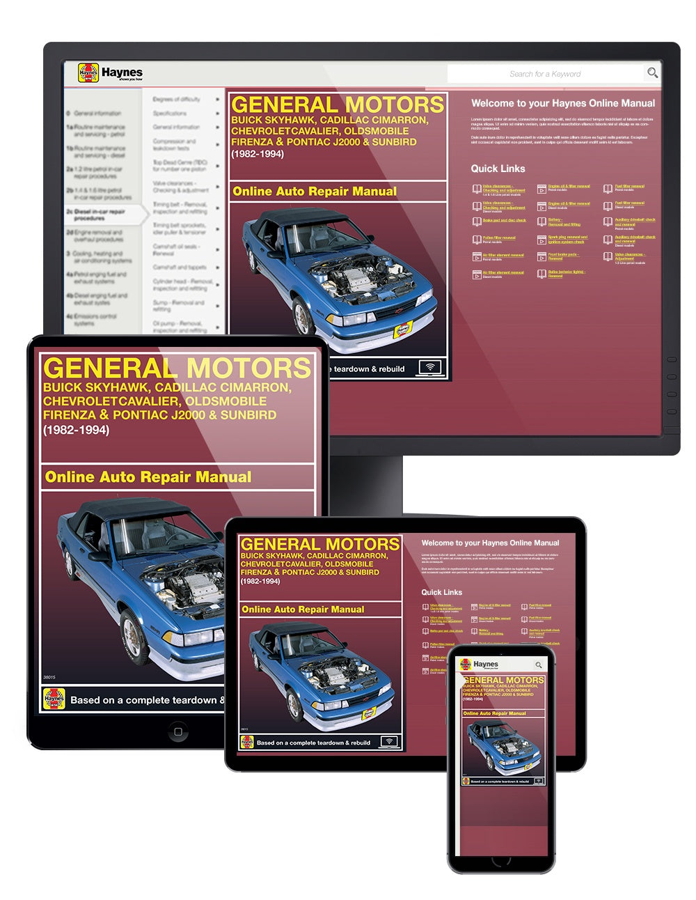 General Motors FWD models Buick Skyhawk, Cadillac Cimarron