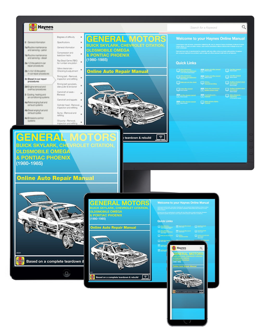 Buick Skylark, Chevrolet Citation, Oldsmobile Omega & Pontiac Phoenix (80-85) Haynes Online Manual