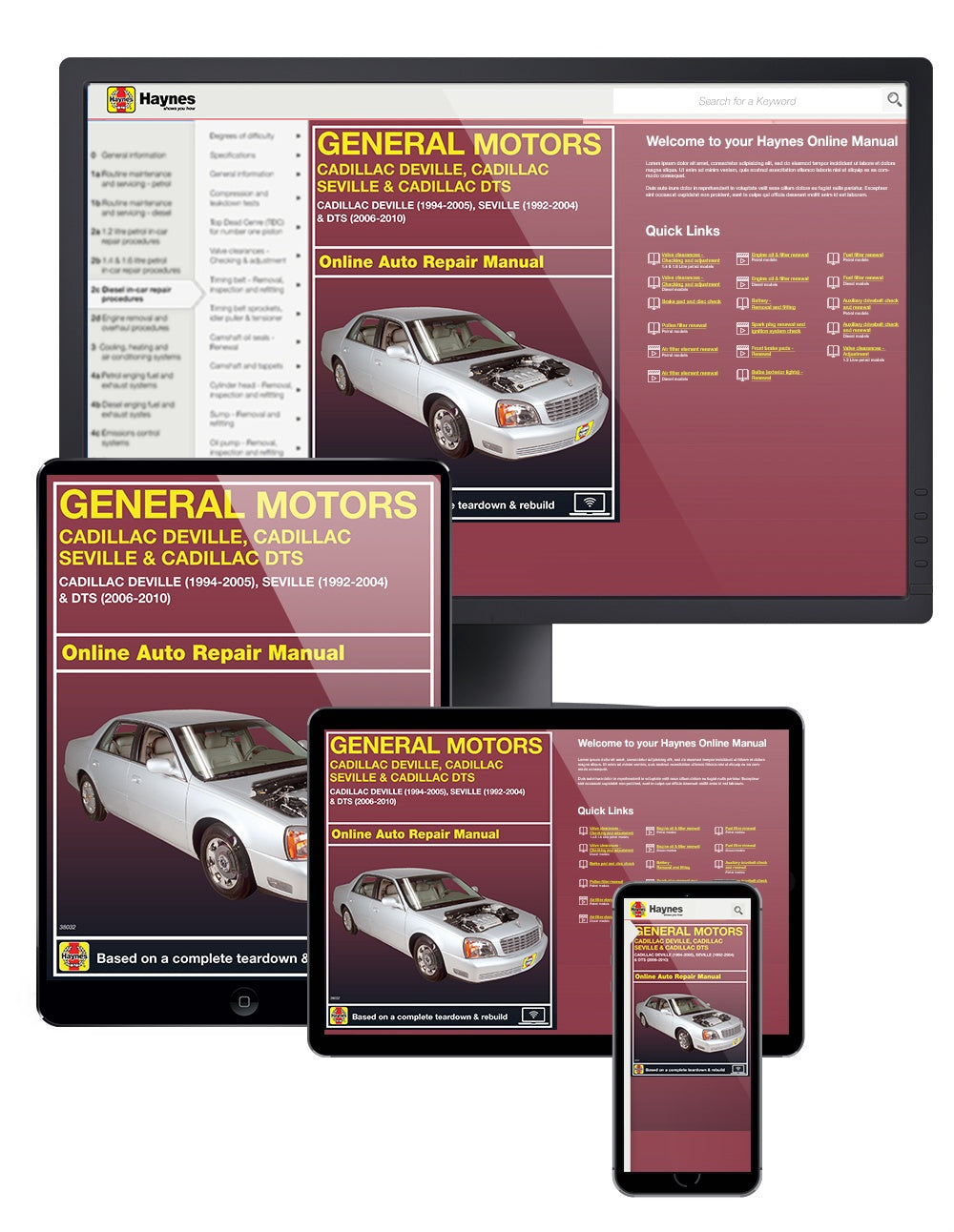 Cadillac DeVille (94-05), Seville (92-04), & DTS (06-10) Haynes Repair Manual
