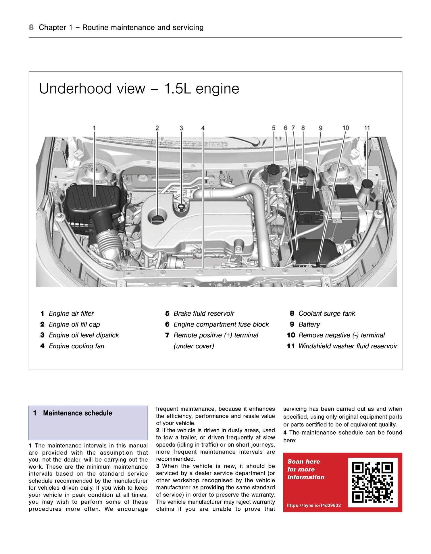Sample page for the Chevrolet Equinox Haynes Repair and Maintenance Manual