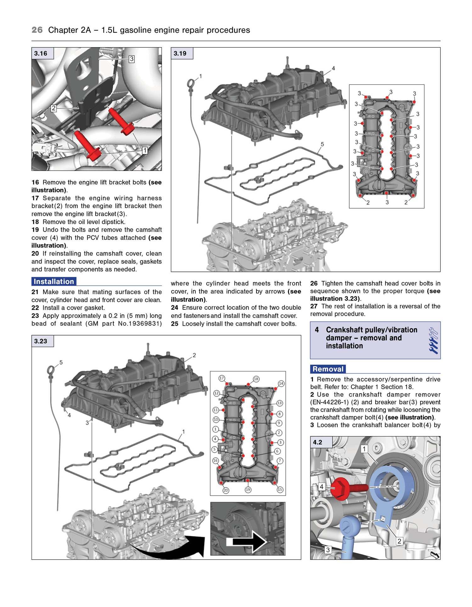 Sample page for the Chevrolet Equinox Haynes Repair and Maintennce Manual