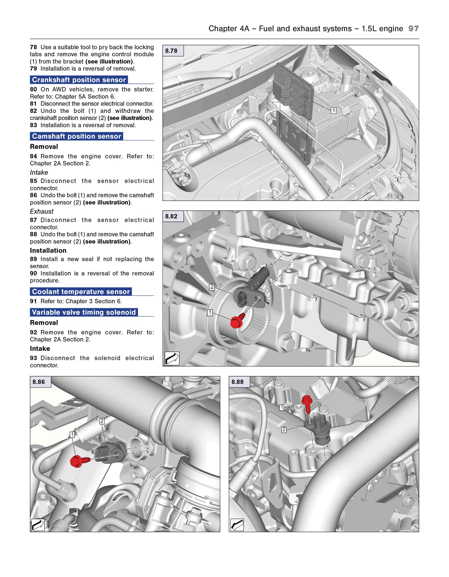 Sample page for the Chevrolet Equinox Haynes Repair and Maintennce Manual