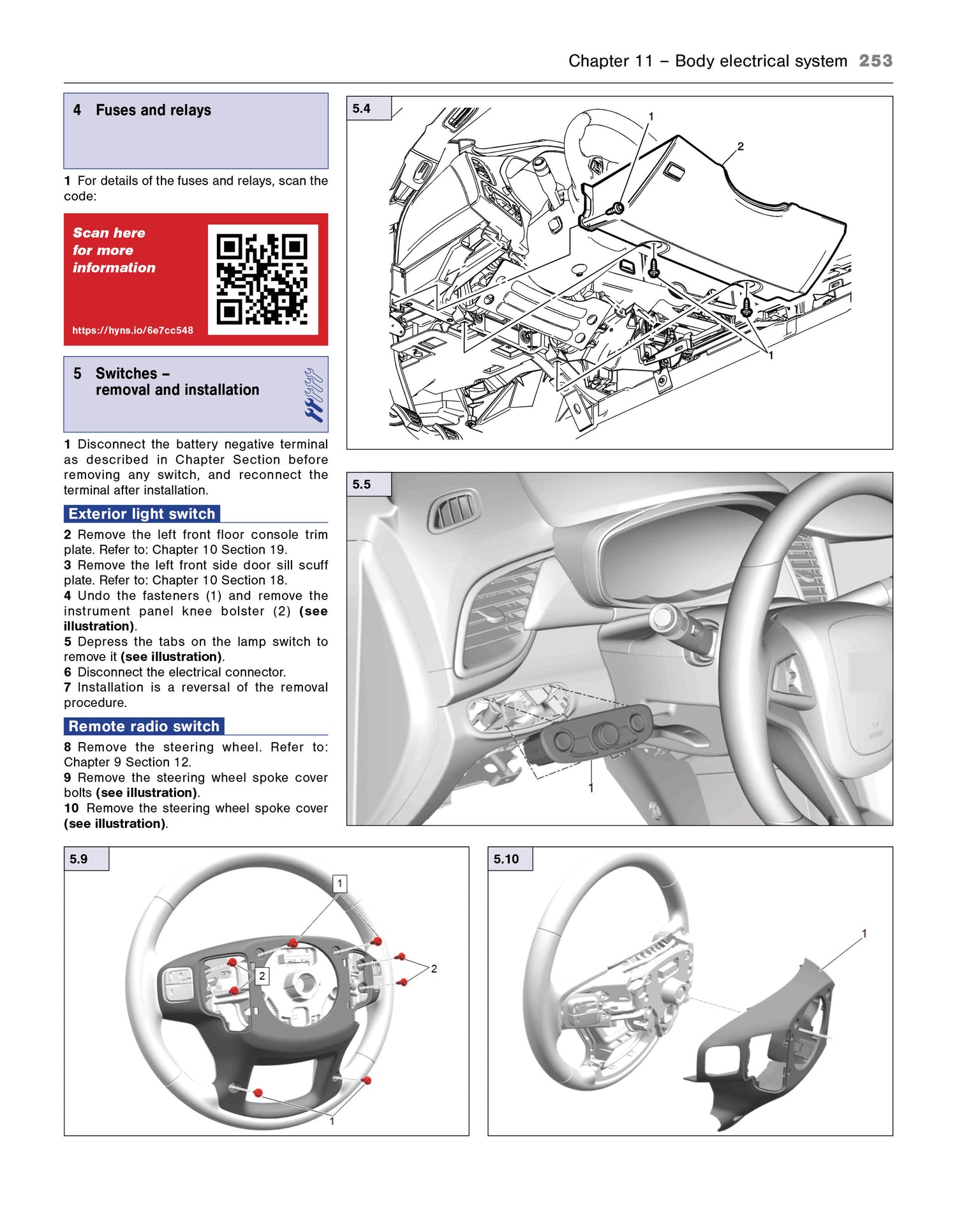 Sample page for the Chevrolet Equinox Haynes Repair and Maintennce Manual