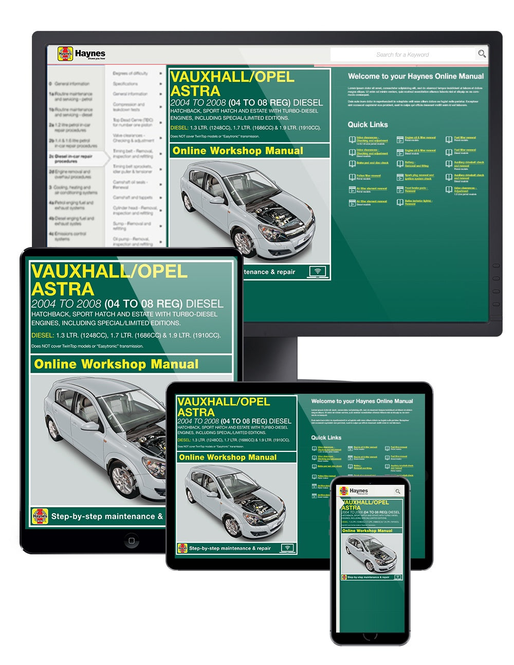 Vauxhall/Opel Astra Diesel (May 04 - 08) Haynes Repair Manual