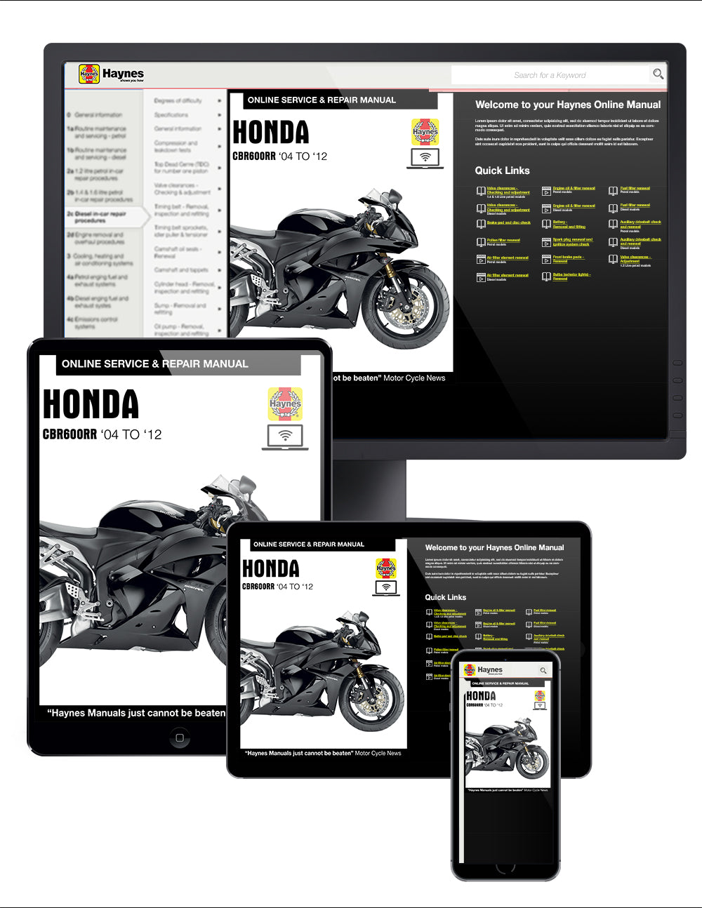 Honda CBR600RR (07-12) Haynes Repair Manual – Haynes Manuals North
