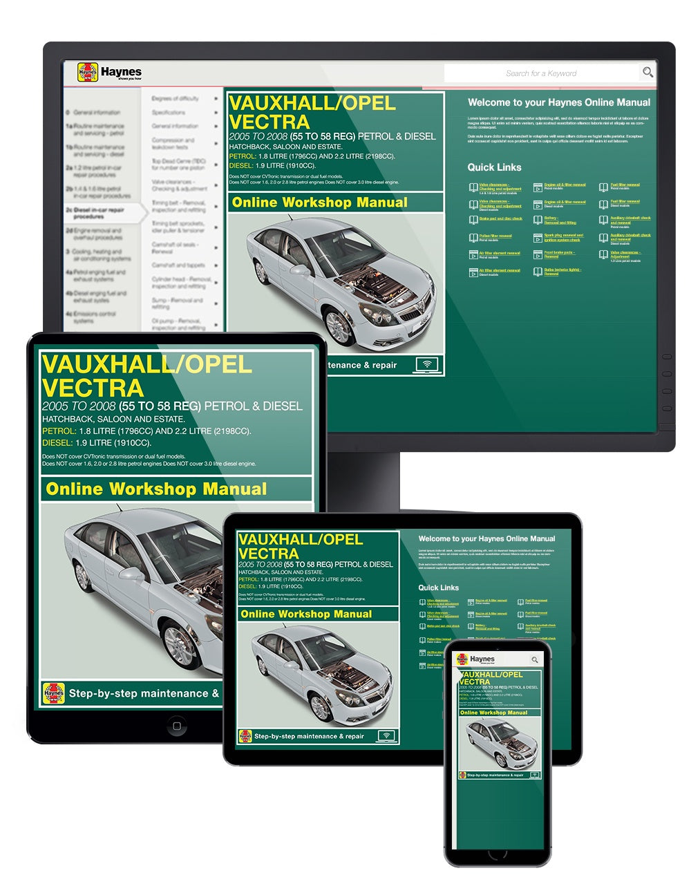 Vauxhall/Opel Vectra Petrol & Diesel (Oct 05 - Oct 08) Haynes Repair Manual