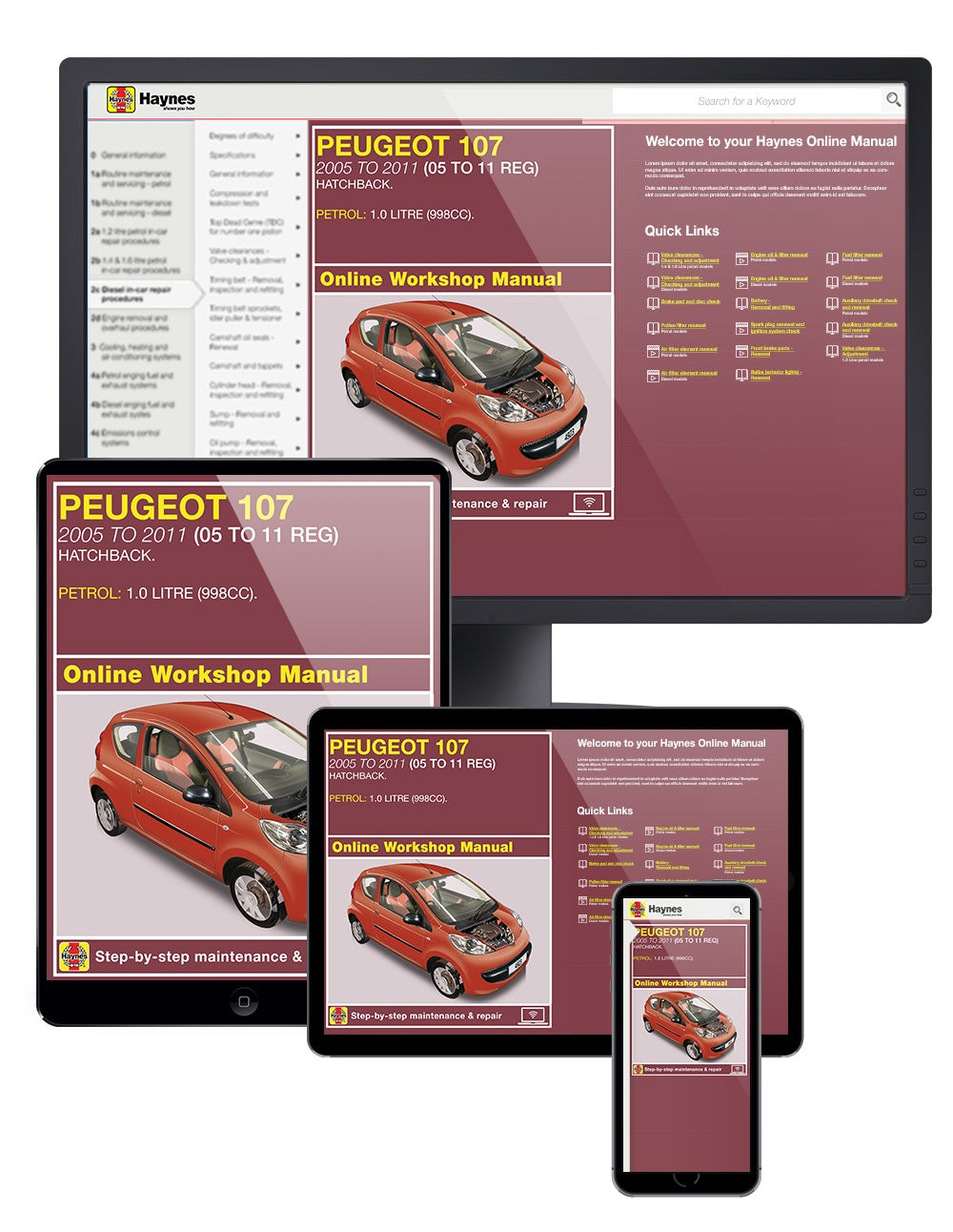 Peugeot 107 Petrol (05 - 11) Haynes Repair Manual
