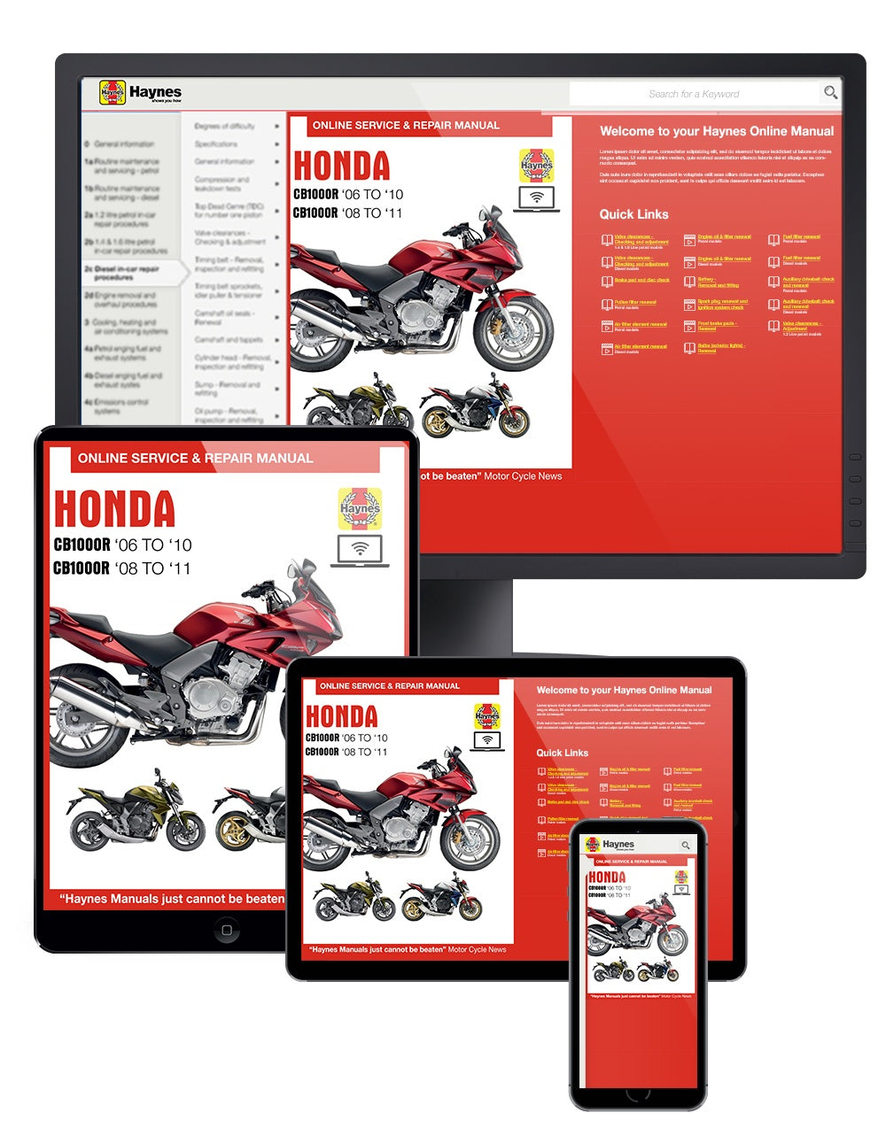 Honda CBF1000 (06-10), CBF1000F (11-17) & CB1000R (08-17) Haynes Repair Manual