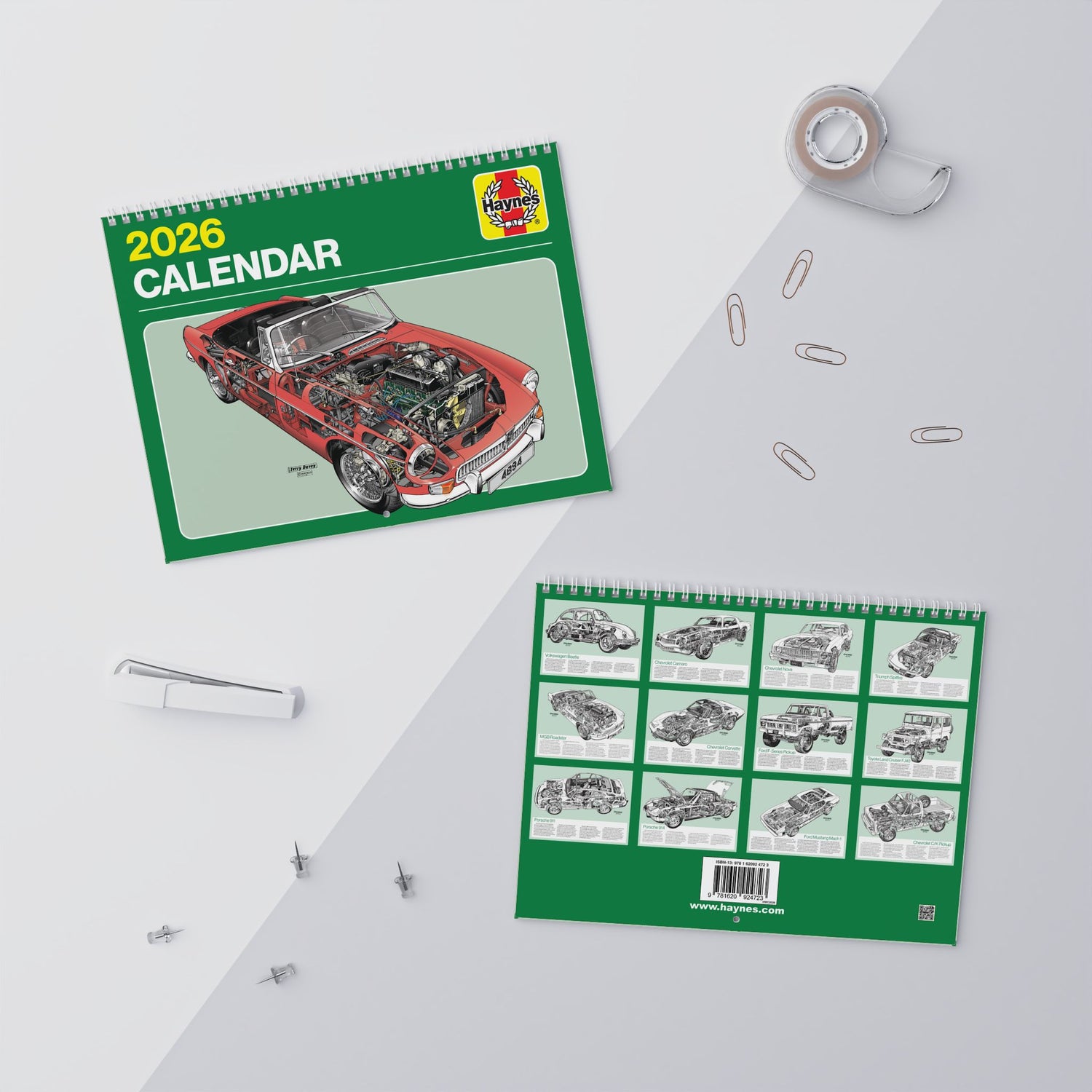 Haynes Classic Car Wall Calendar 2026