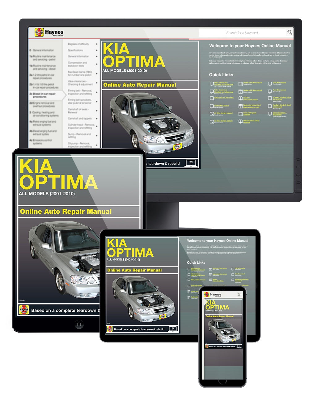 Kia Optima for Optima models (2001-2010) Haynes Repair Manual