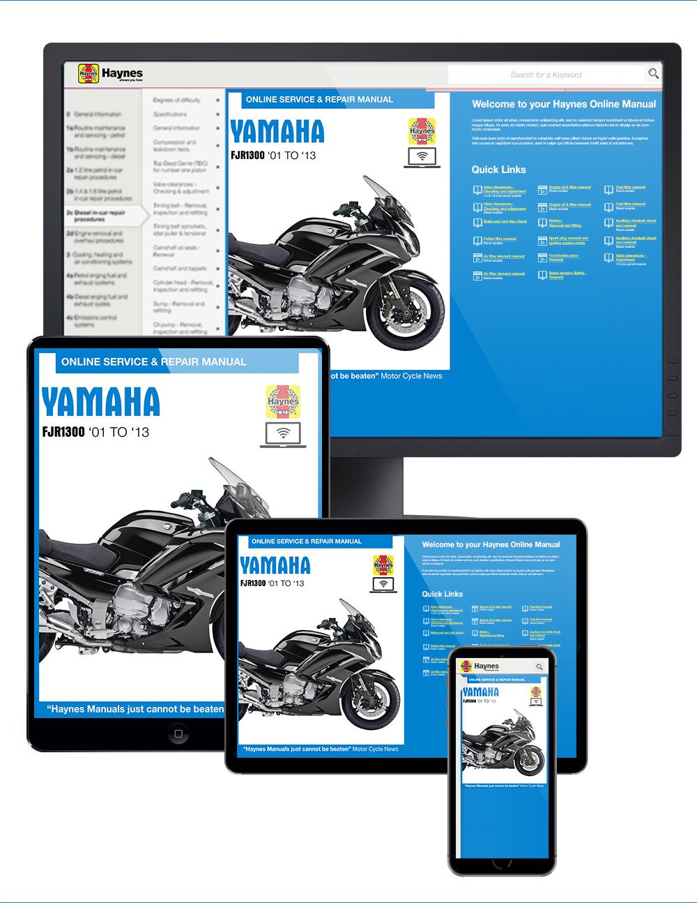 Yamaha FJR1300 (01-13) Haynes Repair Manual