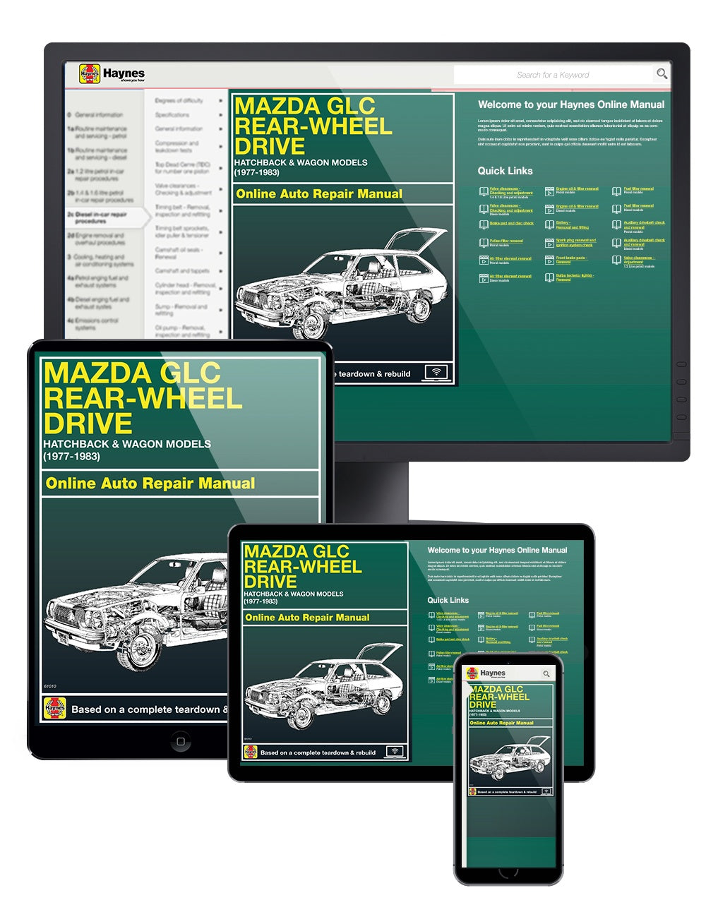 Mazda GLC (rear-wheel drive) Hatchback & Wagon models (77-83) Haynes Online Manual