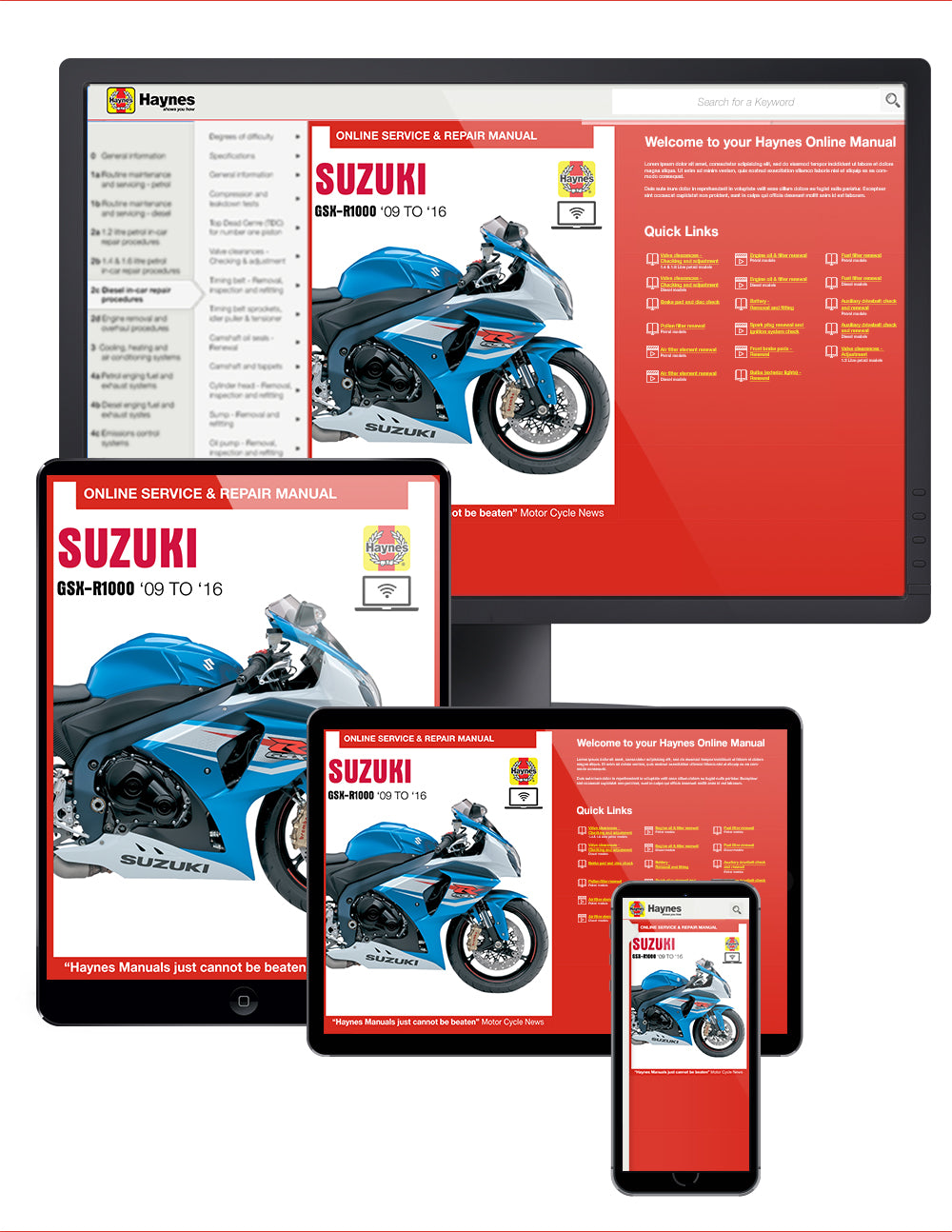 Suzuki GSX-R1000 (09-16) Haynes Repair Manual