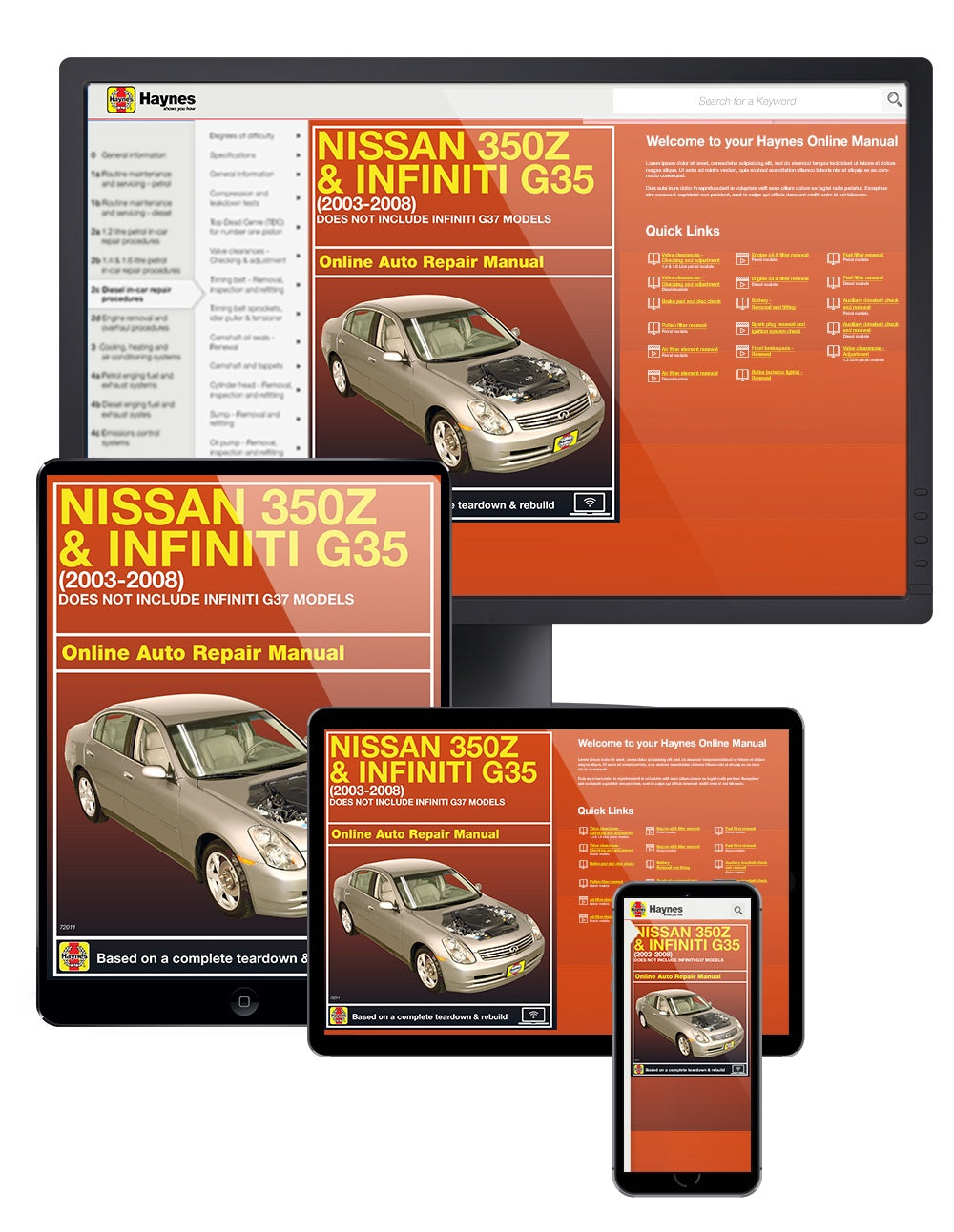 Nissan 350Z & Infiniti G35 (03-08) Haynes Repair Manual