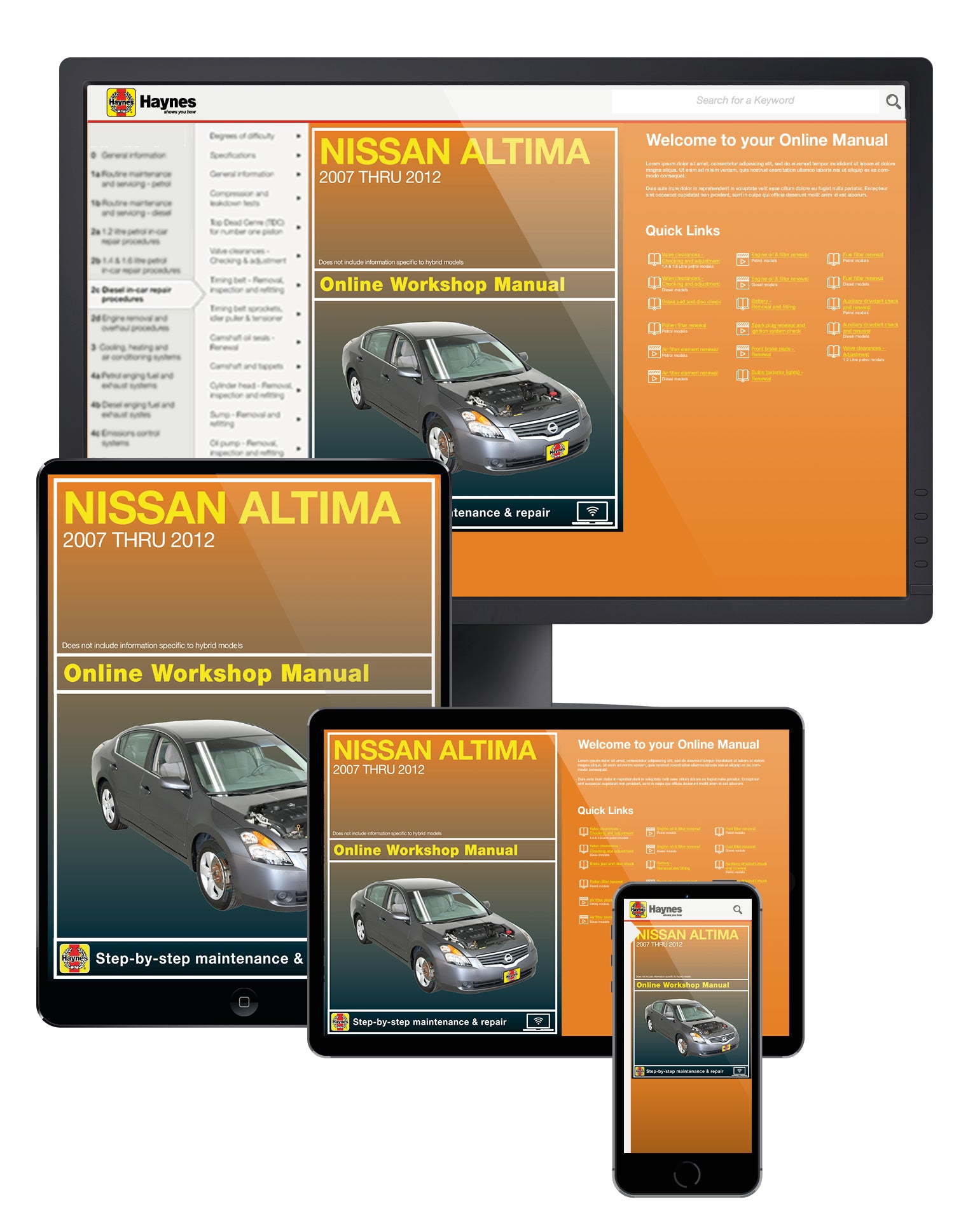 Nissan Altima (07-12) Haynes Repair Manual