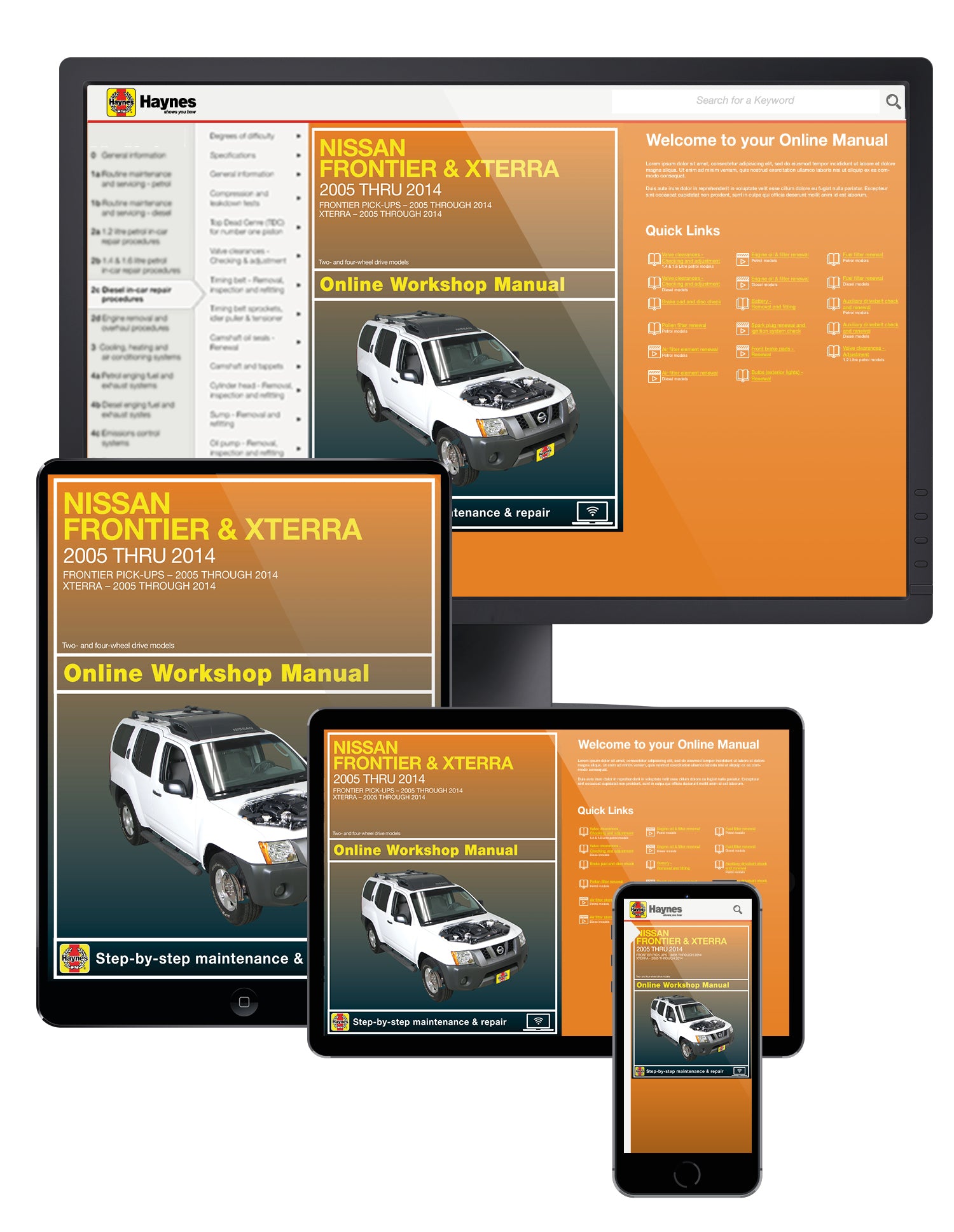Nissan Frontier & Xterra (05-14) for 2 & 4-wheel Drive Haynes Repair Manual