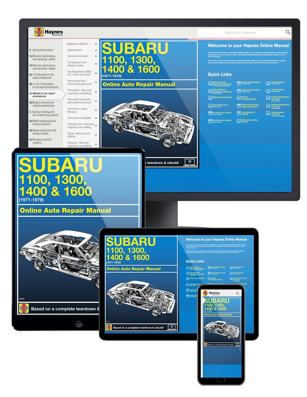 Subaru 1100, 1300, 1400 & 1600 (71-79) Haynes Online Manual