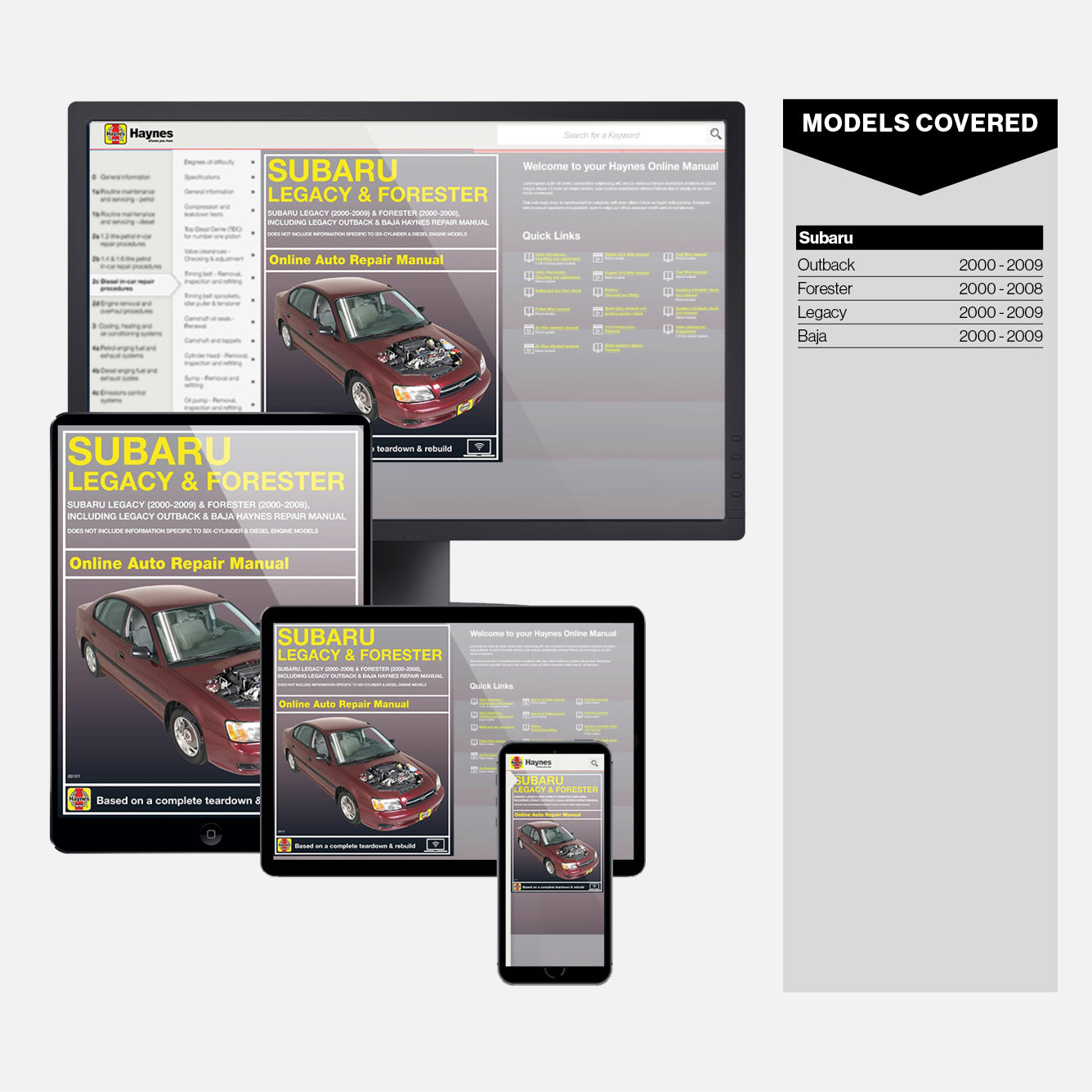 Sample page from inside a Haynes manual