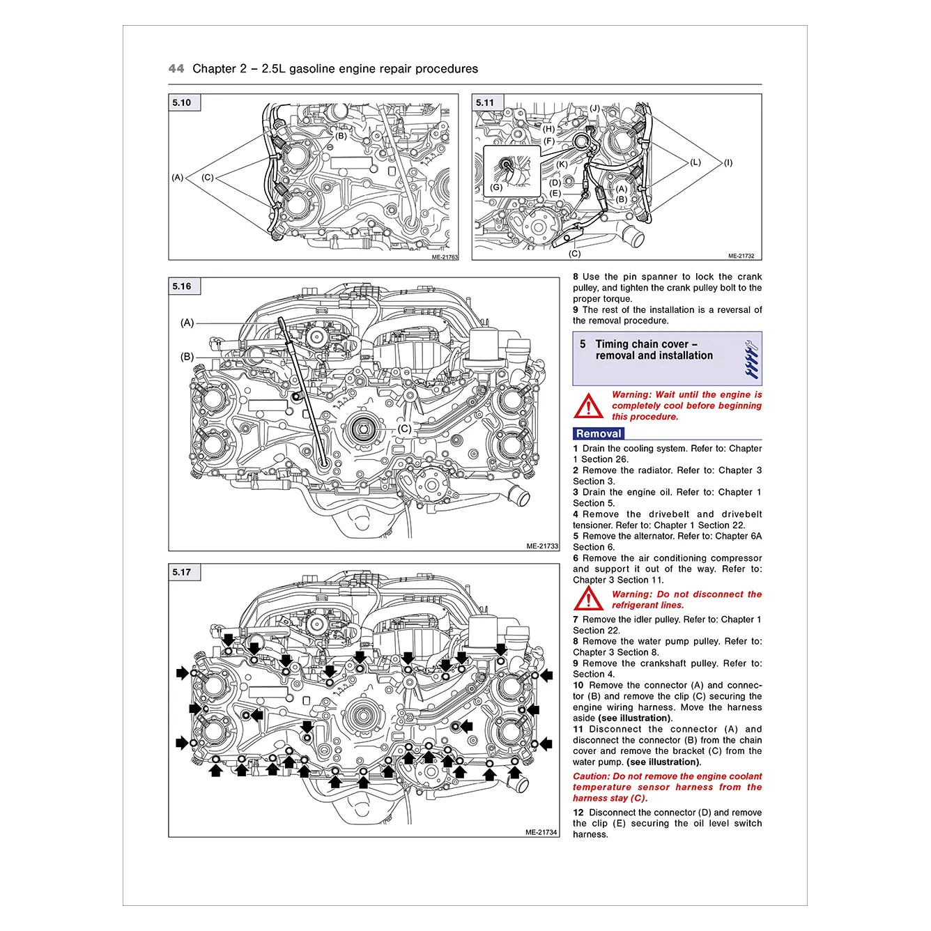 Technical diagram of a gasoline engine repair procedure on a white background