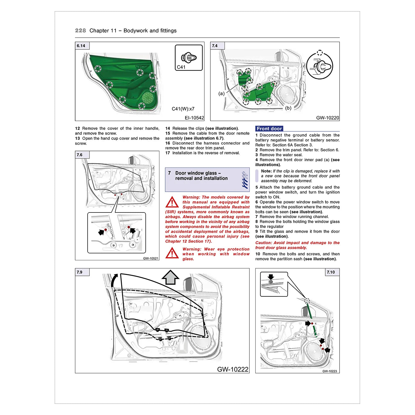 Technical diagram and text from a vehicle repair manual on a white background